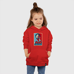 Толстовка детская хлопковая Деррик Роуз, цвет: красный — фото 2
