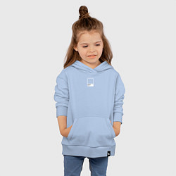 Толстовка детская хлопковая Pantone Best Color, цвет: мягкое небо — фото 2