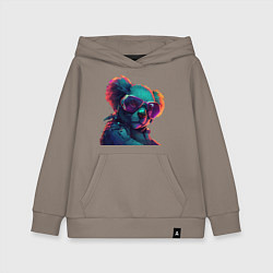 Детская толстовка-худи Коала в очках