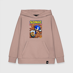 Детская толстовка-худи Соник ёж