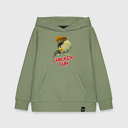 Детская толстовка-худи Chicken Gun logo