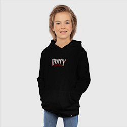 Толстовка детская хлопковая Poppy Playtime лого, цвет: черный — фото 2