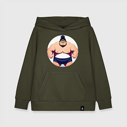 Детская толстовка-худи Борец сумо