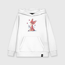 Детская толстовка-худи Лис кривляется