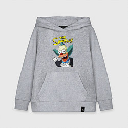 Толстовка детская хлопковая Krusty the clown, цвет: меланж