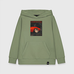 Детская толстовка-худи Обложка журнала Chevrolet Corvette C3