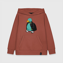 Детская толстовка-худи Уточка в курточке