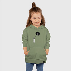 Толстовка детская хлопковая Space dreams, цвет: авокадо — фото 2