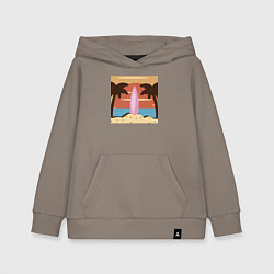 Детская толстовка-худи Летний отдых на пляже