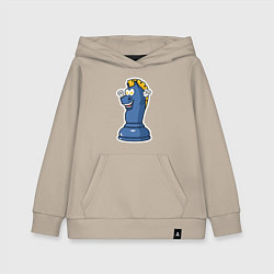 Детская толстовка-худи Шахматный конь InChess