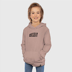 Толстовка детская хлопковая Секьюрити, цвет: пыльно-розовый — фото 2