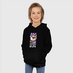 Толстовка детская хлопковая Chicken Gun - Game, цвет: черный — фото 2
