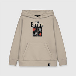 Толстовка детская хлопковая Beetles, цвет: миндальный