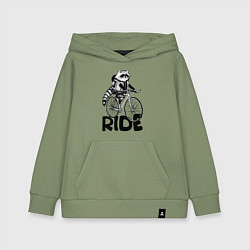 Детская толстовка-худи Raccoon ride