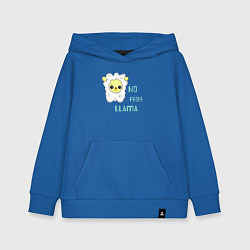 Детская толстовка-худи Не проблема ламы - no problama