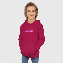Толстовка детская хлопковая I am kenough barbie, цвет: маджента — фото 2