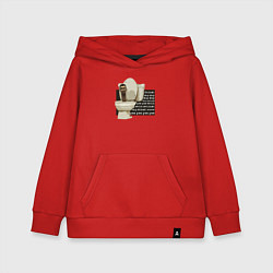 Детская толстовка-худи Skibidi Toilet Normal Skibidi Toilet