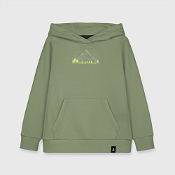 Детская толстовка-худи Горы да лес
