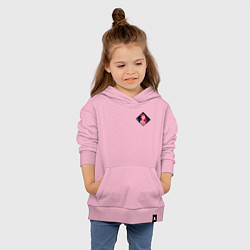 Толстовка детская хлопковая Арт Розе из BlackPink - мини, цвет: светло-розовый — фото 2
