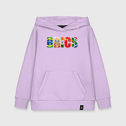 Детская толстовка-худи Надпись: BRICS