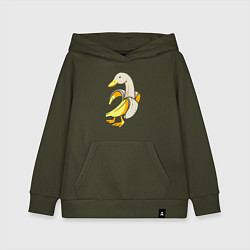 Детская толстовка-худи Банановый гусь