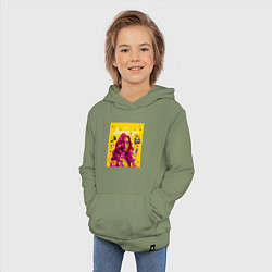 Толстовка детская хлопковая Barbie girl, цвет: авокадо — фото 2