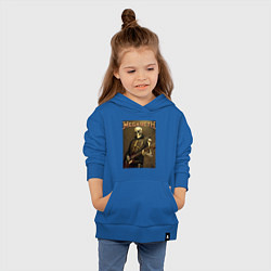 Толстовка детская хлопковая Megadeth - skeleton - heavy metal, цвет: синий — фото 2