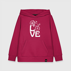 Детская толстовка-худи Любовь велосипедиста