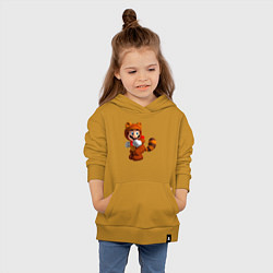 Толстовка детская хлопковая Марио-белка, цвет: горчичный — фото 2