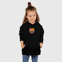 Толстовка детская хлопковая Barcelona fc sport, цвет: черный — фото 2