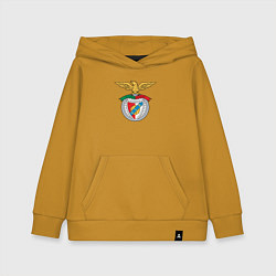 Толстовка детская хлопковая Benfica club, цвет: горчичный