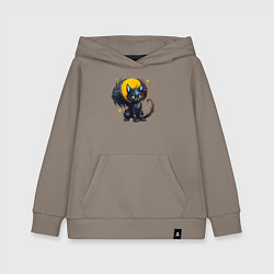 Толстовка детская хлопковая Cat dragon, цвет: утренний латте