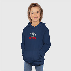 Толстовка детская хлопковая Toyota sport auto brend, цвет: тёмно-синий — фото 2