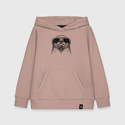 Детская толстовка-худи Медоед в очках