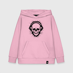 Детская толстовка-худи Смеющийся череп