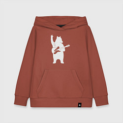 Детская толстовка-худи Мишутка рокер