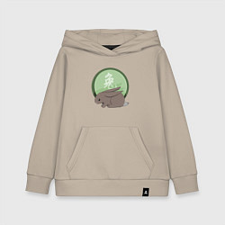 Детская толстовка-худи Год кролика на китайском