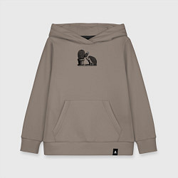 Детская толстовка-худи Ежик и кактус