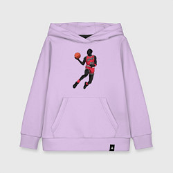 Толстовка детская хлопковая Retro Jordan, цвет: лаванда