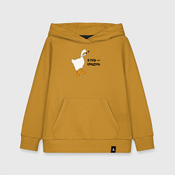 Детская толстовка-худи Я гусь - крадусь