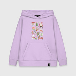 Детская толстовка-худи Новогодние зарисовки