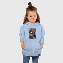 Толстовка детская хлопковая Ризли, цвет: мягкое небо — фото 2