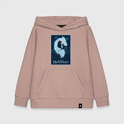 Детская толстовка-худи Мононоке волчица