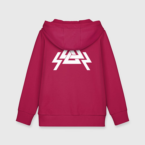 Детская толстовка-худи Молот Тора / Маджента – фото 2