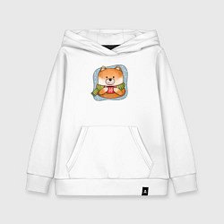 Детская толстовка-худи Лис и кофе