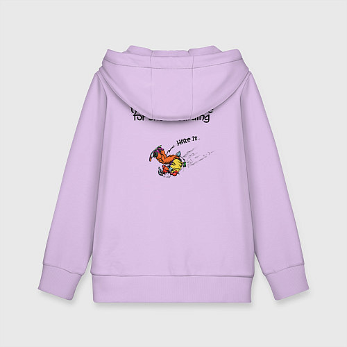 Детская толстовка-худи Две фазы любви к сноуборду / Лаванда – фото 2