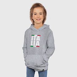Толстовка детская хлопковая Italia, цвет: меланж — фото 2