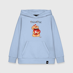 Детская толстовка-худи Капибара и кружка кофе: сейчастье