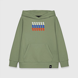 Детская толстовка-худи Оружие ниндзя выкрашенное в триколор