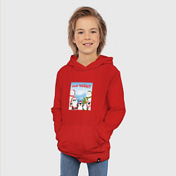 Толстовка детская хлопковая Мы идем в 2024, цвет: красный — фото 2